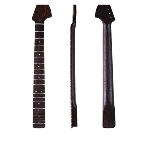 22 Bünde Rechtshänder Wenge E-Gitarre Hals Griffbrett Inlay Punkte Mattlack Halsstab Musikinstrumente Zubehör (Color : 02)