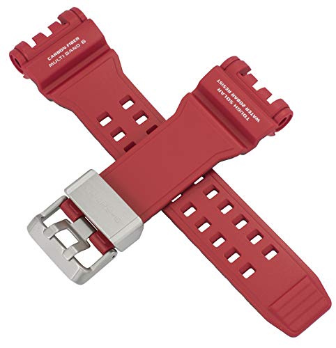 Casio Uhrenarmband für GPW-1000RD GPW 1000RD 1000 rot schwarz