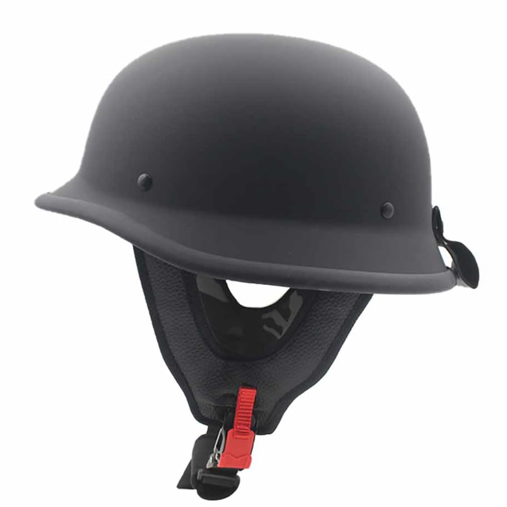 Deutscher Motorrad Halbhelm Retro Halbschalenhelm Motorradhelm ECE-Zertifizierung Open Face Helm Offenem Helm Jet-Helm Rollerhelme Für Fahrrad Cruiser Chopper Moped Roller 58-63cm