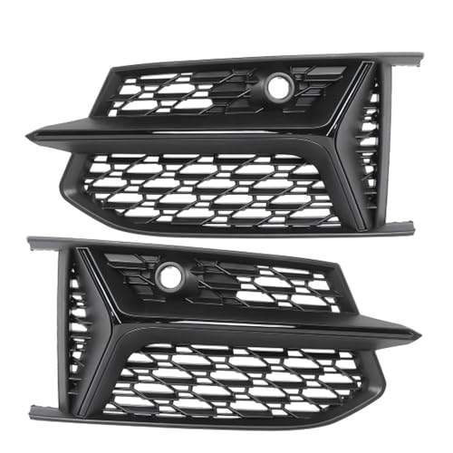 Frontgrills Für A6 C8 2019-2022 Sport S-Line Autoscooter Frontstoßstange Nebelscheinwerfergitter Wabengitter Im Mesh-Stil Front Bumper Grille(Dark Grey)