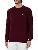 Merc Herren Berty Cashmere Blend Jumper Sweater, Burgunderrot, X-Large