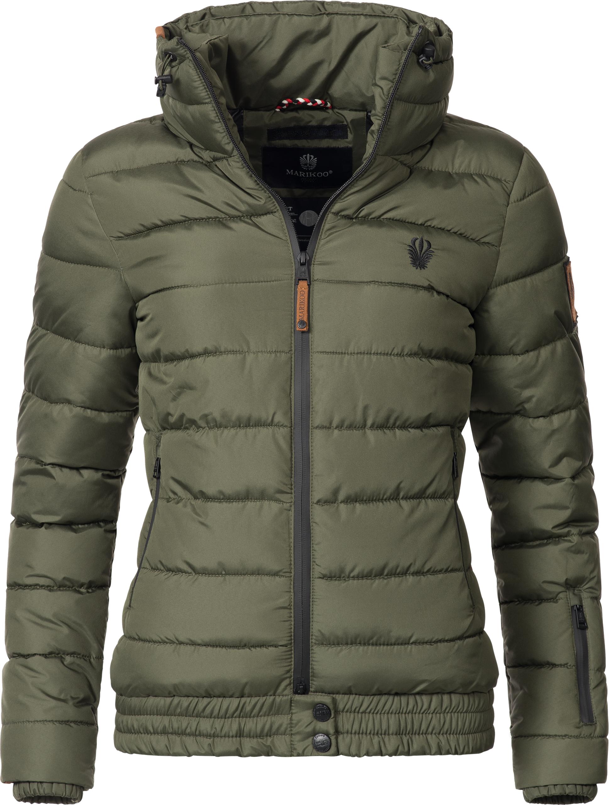 MARIKOO Damen Winterjacke Steppjacke Poison Forest Green Gr. S