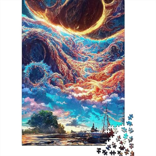 500 Teile für Erwachsene, schwierige Puzzles, Segelboote auf dem Wasser, Puzzles für Erwachsene, Teenager, Lernspiele, Heimdekorationspuzzle. 20,47x14,96 Zoll