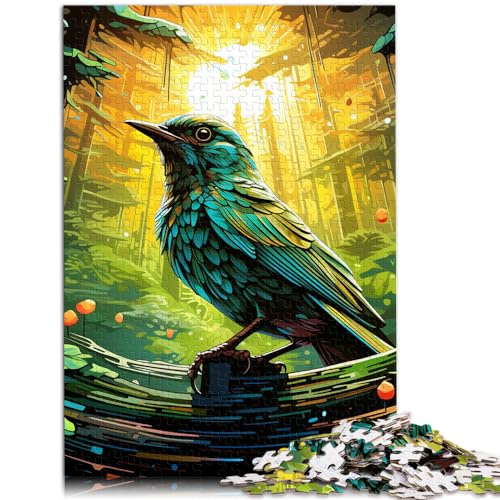 Puzzle-Geschenk, Tier-Spatz, Puzzle 1000 Teile für Erwachsene, Holzpuzzle, Familienspiel, Stressabbau, schwieriges Herausforderungspuzzle, 1000 Teile (50 x 75 cm)