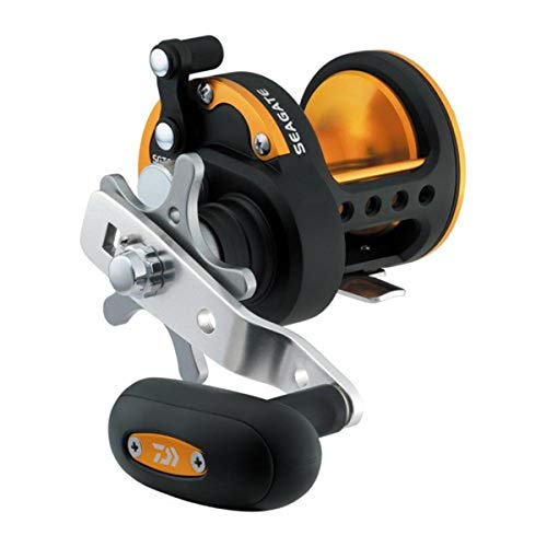 Daiwa SGT50H Seagate Star Drag Salzwasser Konventionelle Spule, Schwarz und Orange Finish