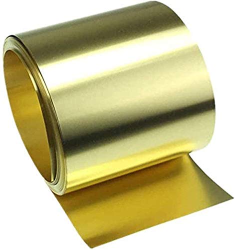 BAIWANLIN H62 Messingfolie Roll Brass Blatt Blech Platte Stück Kupfer Strip Dünnblech Bar Brass Band Cu,0.1mm*200mm*3m