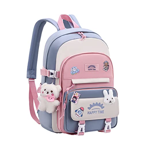 Schulrucksack Laptop Rucksack Schultaschen Büchertaschen Anstecknadeln Anhänger Teenager