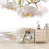 Stilvolle Weiße Blume 3D Tapeten Wanddekoration Fototapete Sofas Wohnzimmer Wandbild Schlafzimmer-250cm×170cm