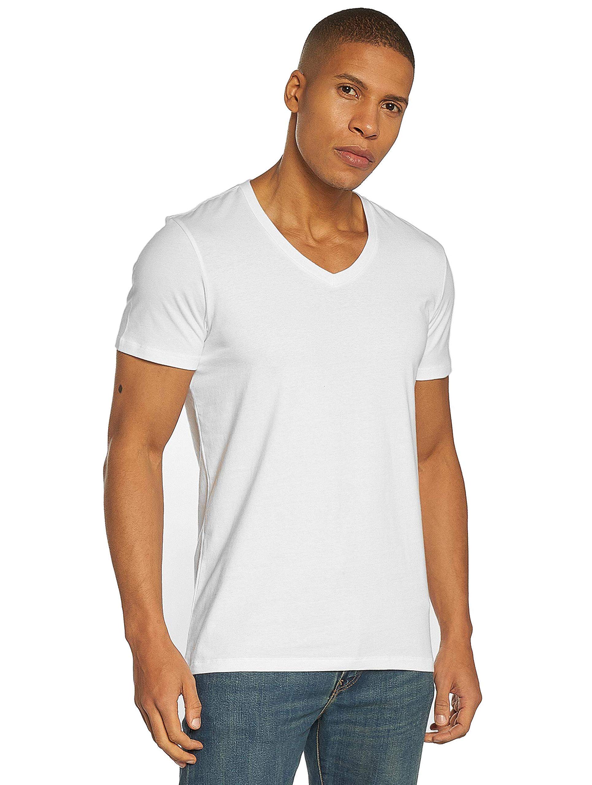 Levi's Herren Levis 200sf V-Neck 2p Unterhemd, Weiß (White 300), Medium (2er Pack)