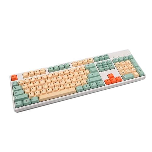 125 Tasten, Hami-Melonen-Tastenkappen, individuelle Tastenkappen für mechanische Tastatur, 125 Tasten, PBT-Tastenkappen, Farbsublimation, personalisiertes Design