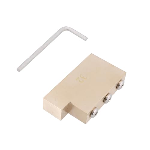 Tremolo-Block für E-Gitarre, 34 mm, Saitenabstand, Vollmessing, 32/34/37/42 mm, Tremolo-Block für Gitarre, Tremolo-Steg