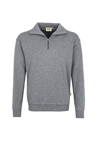 HAKRO Zip-Sweatshirt, grau-meliert, Größen: XS - XXXL Version: XL - Größe XL