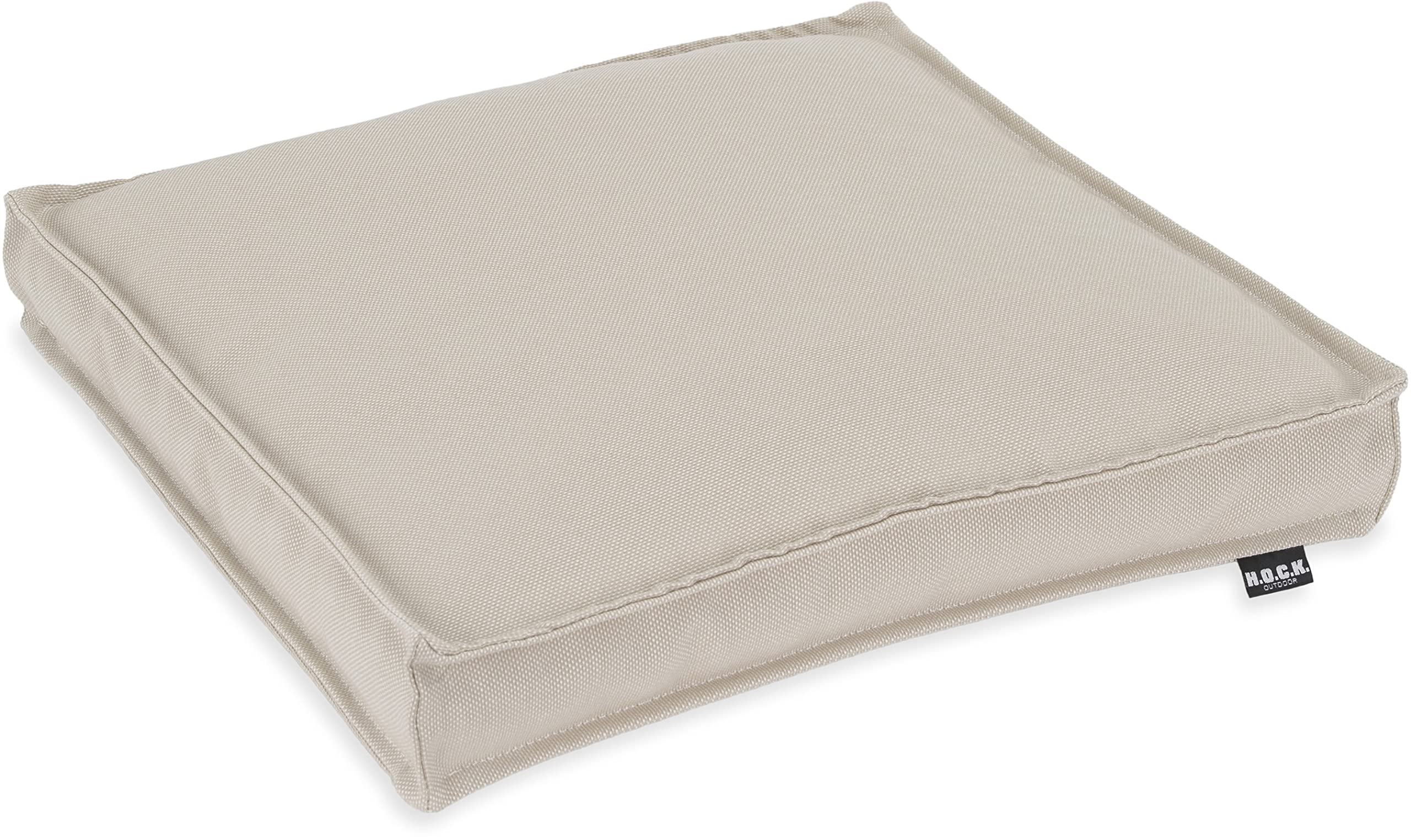 HOCK Caribe Outdoor Sitzkissen Stuhlkissen wasserabweisend/lichtecht (6-7) 40x40x5cm Piedra beige col. 01