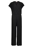 Cartoon Damen Jumpsuit unifarben Schwarz,44