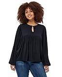 Peppercorn Danea Bluse Kurve | Bluse Damen In Schwarz | Frühling Bluse Elegant | Größe 48