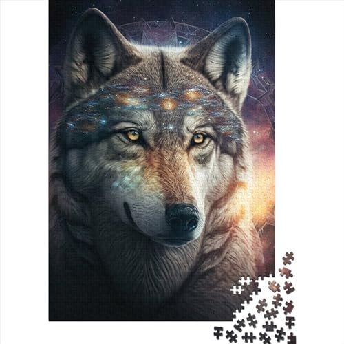 Wolfsgeist-Puzzles, Puzzles für Erwachsene und Jugendliche, schwierige, anspruchsvolle Puzzles mit 1000 Teilen, dekomprimierendes, intellektuelles Lernspielzeug, 75 x 50 cm