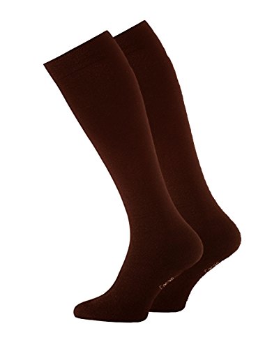 4 Paar Reisekniestrümpfe BRAUN Gr. 35/38 kniestrumpf flugsocken damen kompression socken sport reisekniestrümpfe mit kompressionseffekt trombosestrumpf reisekniestrümpfe celodoro thrombosestrümpfe