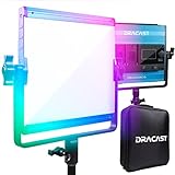 Dracast X Series LED500 - RGB und Bi-Color 2800K - 8000K LED Panel Videoleuchte | App Steuerung | Dimmbar 0-100% | CRI & TLCI 96+ | Dual NP-F Akku | inkl. Tasche | Fotostudio | Video Beleuchtung