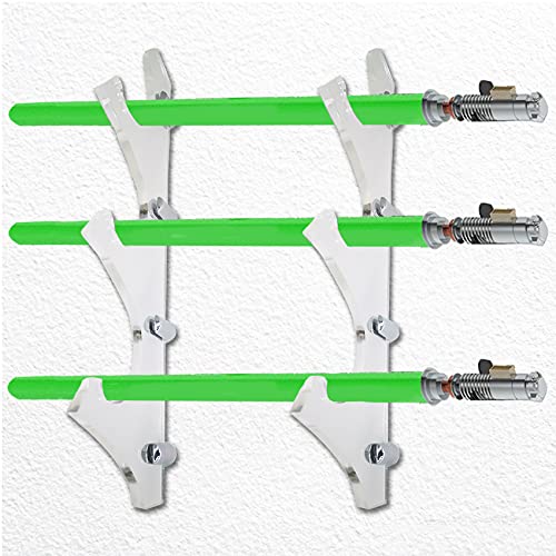 LEILIN Lichtschwert wandhalterung Katana Halterung Lichtschwert Ständer Katana Halterung Wand Katana Wandhalterung schwerthalter (Transparent 3 Schichten)