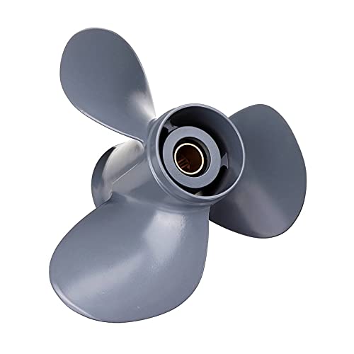 Jodriva 58130-ZV5-000ZA Marine-Außenbordpropeller 11 1/4 x 13 Aluminiumlegierung 35–60 PS 3-Blatt-Außenbordpropeller-Zubehör Propeller für Außenbordmotoren