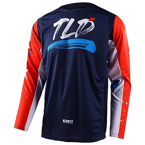 Troy Lee Designs Unisex Pullover, Marineblau/Orange, M