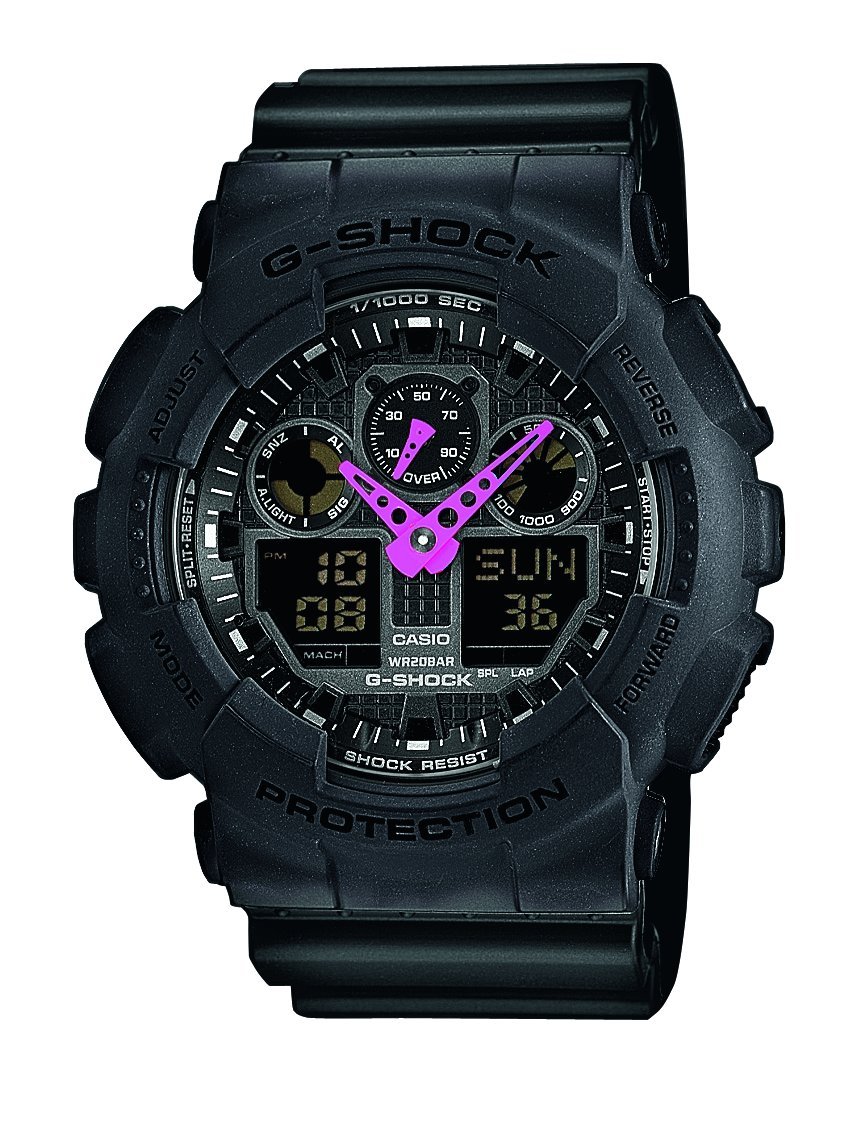 Casio Herren-Armbanduhr XL G-Shock Analog - Digital Quarz Resin GA-100C-1A4ER