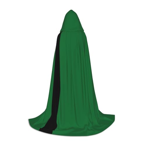 WURTON Halloween-Kapuzenumhang mit Flagge des Sultanats von Delhi, Unisex, Gothic-Umhang für Cosplay-Festlichkeiten