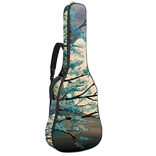 Gitarrentasche Schutz- und Transporttasche für akustische und klassische Gitarren wasserfest und gepolstert Beichte des Baumes 108.9x42.9x11.9 cm