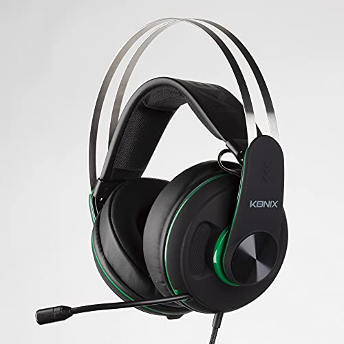 Konix Teleskop-Gaming-Headset für Xbox One, Schwarz/Grün