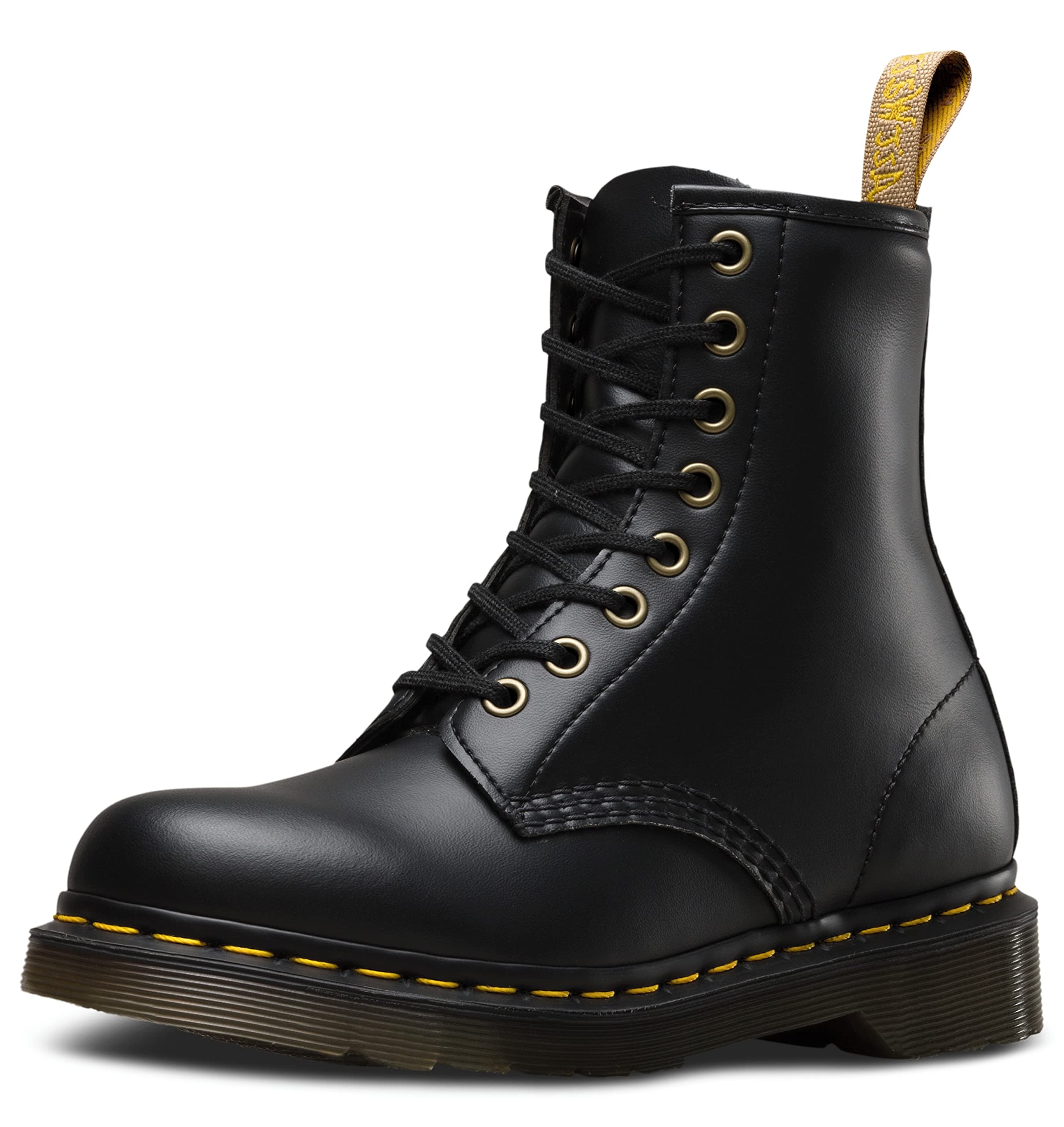 Dr. Martens Vegan 1460 Black Felix Rub Off, Unisex-Erwachsene Stiefel, Schwarz (Schwarz), 38