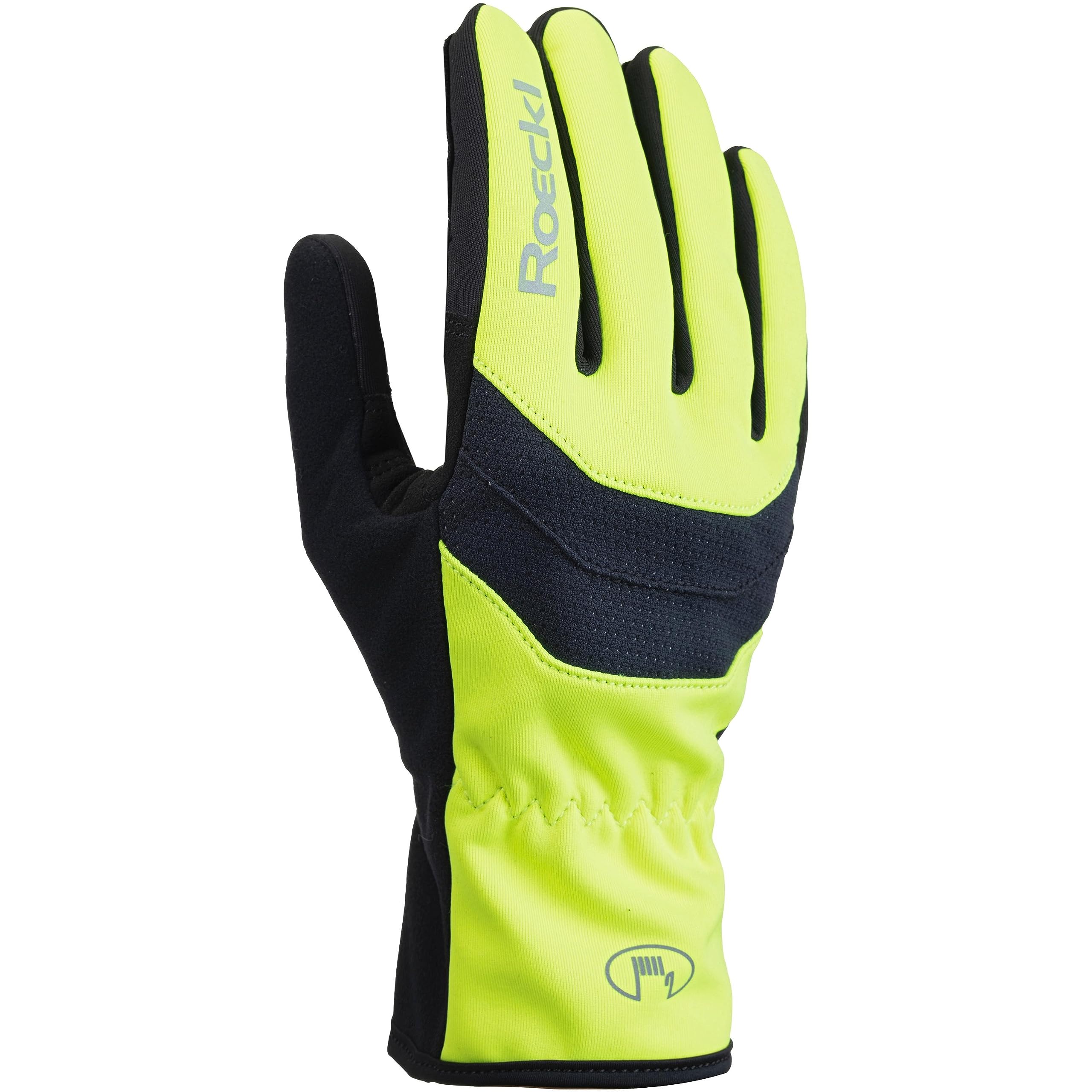 Roeckl Raiano Winter Fahrrad Handschuhe lang Fluo gelb 2023: Größe: 9