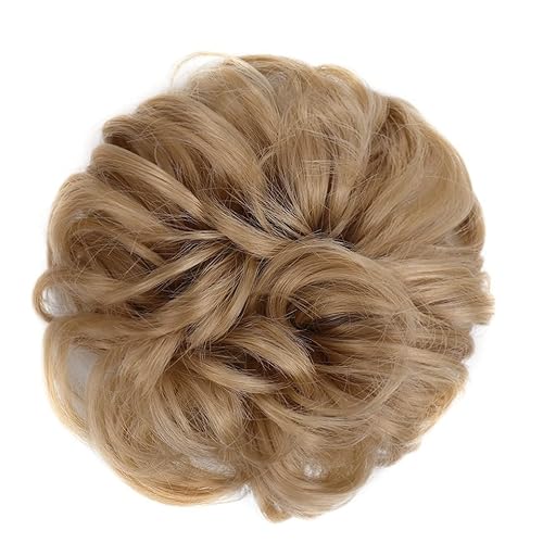 Haarteil Donut-Haarknoten for Damen und Mädchen, lockiges gewelltes synthetisches Chignon-Haarteil mit Gummiband, unordentliche Haarknoten-Erweiterungen Haarverlängerung(4)