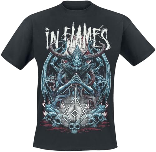 In Flames Kali Männer T-Shirt schwarz 3XL 100% Baumwolle Band-Merch, Bands