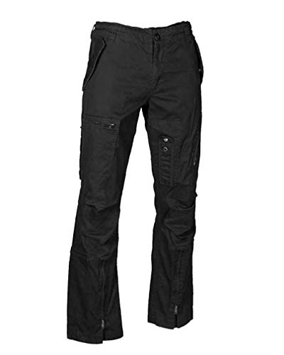 Mil-Tec Fliegerhose Cotton Vintage Straight Cut schwarz Gr.L