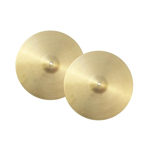 Trommelbecken Professionelles Schlagzeugbecken, Hi-Hat-Jazz-Schlagzeugbecken Für Auftritte Von Erwachsenen (Color : 14 inch hi-hat)