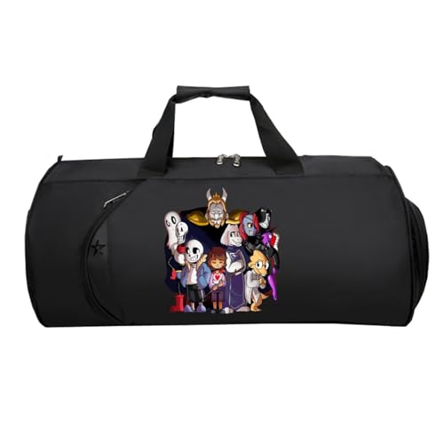 Kleine Reisetasche Anime, Groß Wasserdicht Sporttasche, Weekender HandgepäCk Koffer füR Herren Und Damen Flugzeug(Black 7)