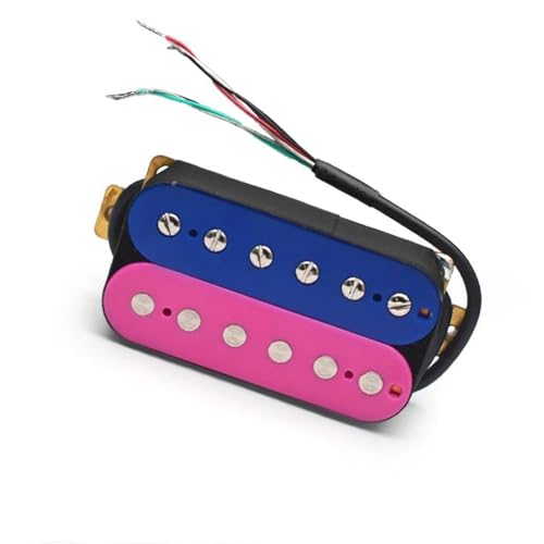 Gitarren-Tonabnehmer E-Gitarre Pickup Coil Spliting Pickup Humbucker Dual Coil Pickup 4Conduct Kabel N-7,5K/B-15K Ausgang Blau Lila (Color : Bridge Pickup)