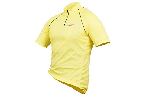 MASSI M/C Basic Line, Maillot Ciclismo Herren, Gelb, S