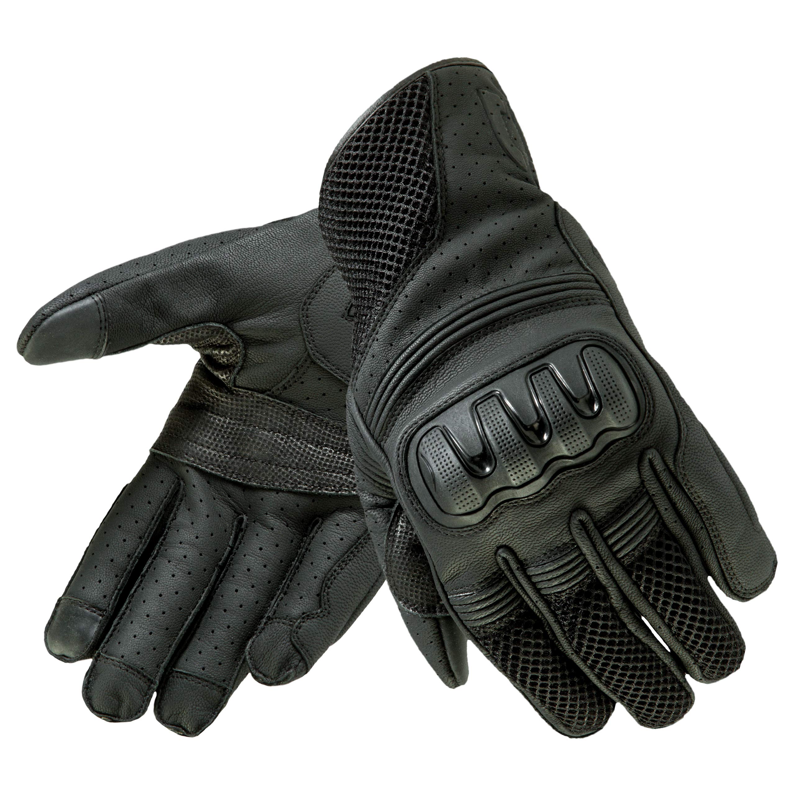 LEATHER-TEXTILE GLOVE OZONE TOWN II LADY CE BLACK DM