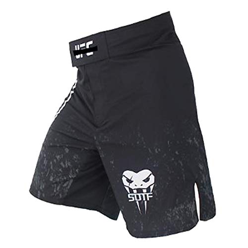 YSYFZ Herren Free Fighting Shorts Boxen Laufen Fitness Training Shorts MMA BJJ UFC