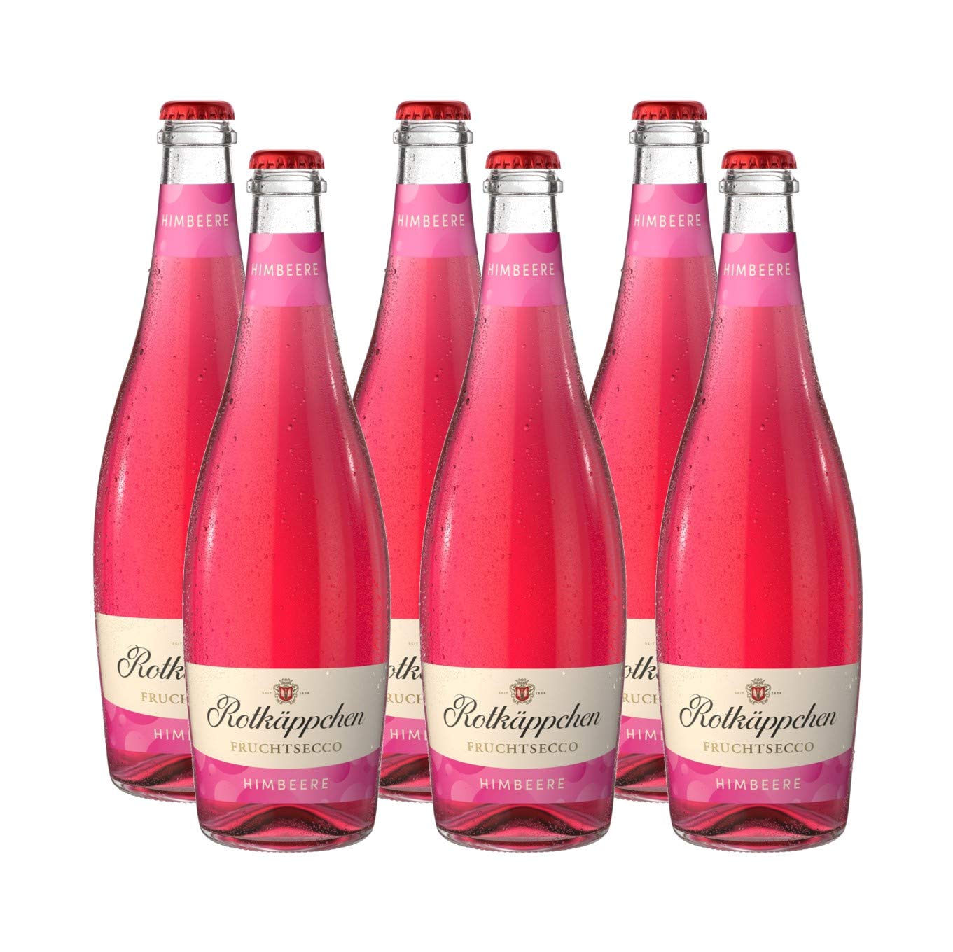 Rotkäppchen Fruchtsecco Himbeere (6 x 0,75l) - Der fruchtig-frische Genuss im Glas.