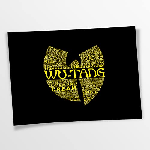 Artis Prints Poster Wu-Tang Clan, Old School Hip-Hop, Rap, Klein bis XXL, Inneneinrichtung - Wohnzimmer - Wohnung, Dekoration