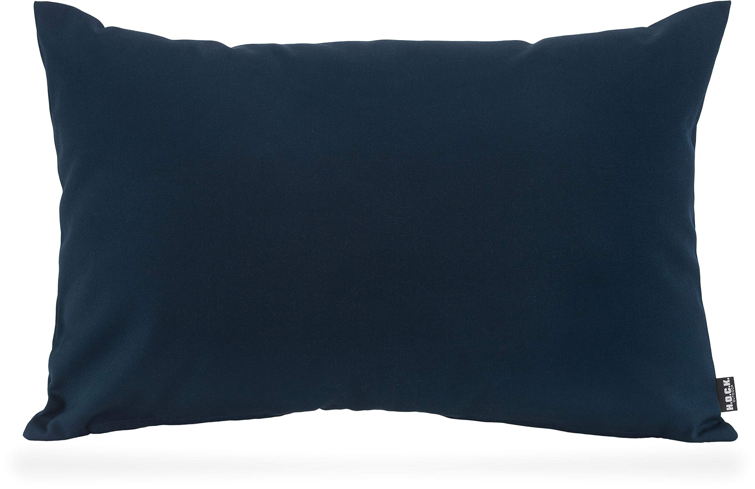 HOCK Classic Uni Outdoor Kissen inkl. Füllung 60x40cm Navy-blau