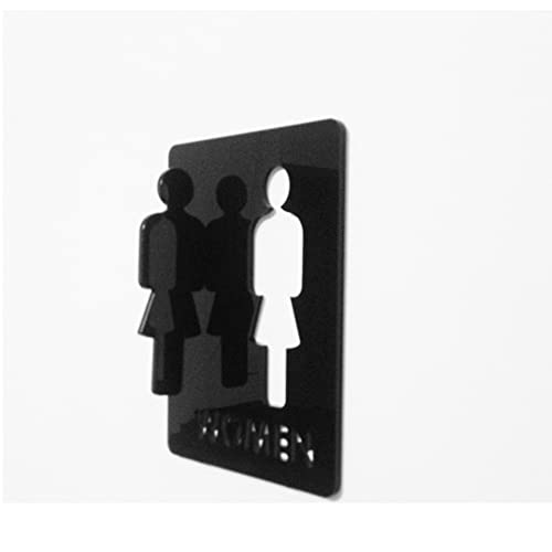 Wegweisende, Vorspringende Toilettenschilder for Den Flur – Doppelseitiges Flurschild, 20 X 25 Cm/15 X 20 cm, 3D-Stereo-WC-Anzeige, Toilette, Badezimmer, Geschäft, Restaurant, Schild, Wanddekoration,