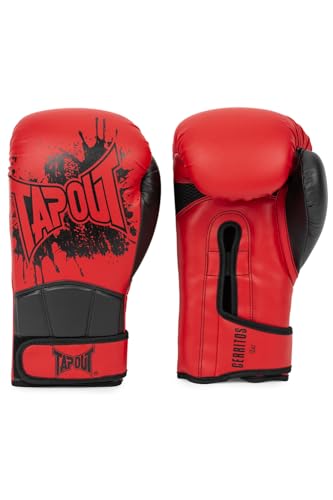 Tapout Boxhandschuhe aus Kunstleder (1Paar) Cerritos, Red/Black, 14 oz, 960008