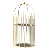 LARUISEE Nordic Simple Desktop Storage Rack Portable Hollow Bird Cage Cosmetic Display Shelf Multifunction Holder For Kitchen Bathroom Bedroom