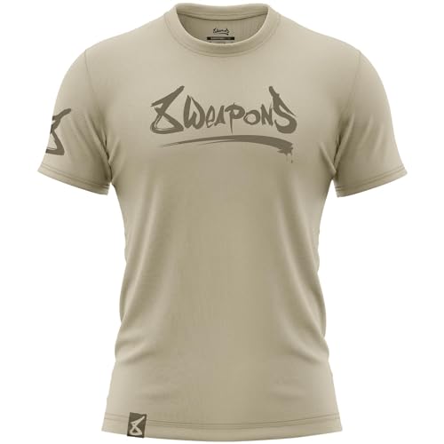 8 WEAPONS T-Shirt, Unlimited 2.0, Sand (M)