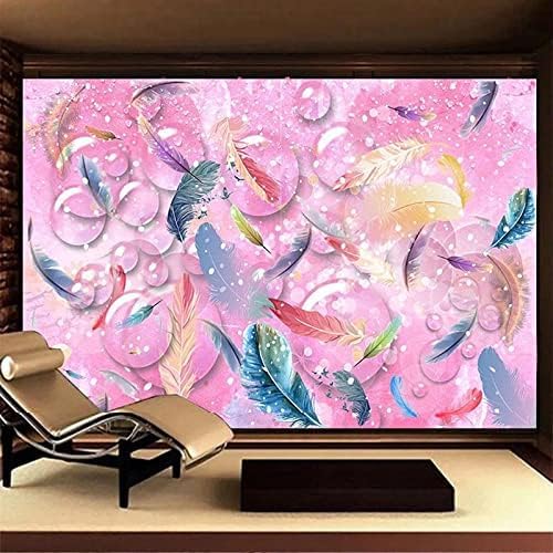 XLMING Aquarell Hand Gemalt Feder Abstrakt 3D Tapete Home Dekoration Wohnzimmer Sofa Schlafzimmer Tv Hintergrund Wand-300cm×210cm