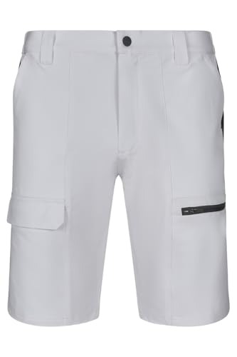 VELILLA Unisex 103032s Bermudas Bicolor Color Blanco Y Gris Talla 2XL Zweifarbige Trekking-Shorts aus Stretch, weiß/grau, XXL Slim