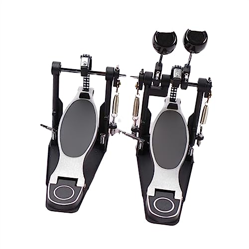 Drum Double Step Hammer Pedal Aus Zink-Aluminium-Legierung Jazz Drum Double Chain Cam Bottom Drum Pedal Schlagzeug Zubehör